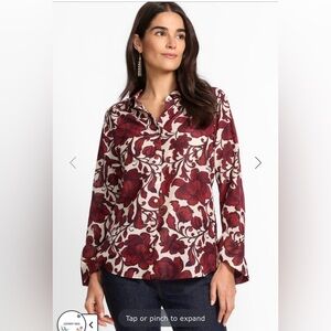 Johnny Was Vintage Button Down Shirt size Small